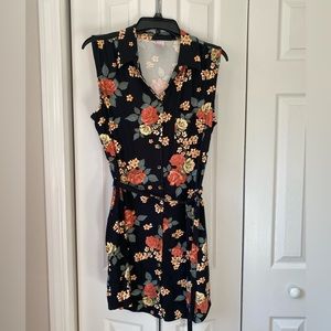 No Boundaries floral mini dress